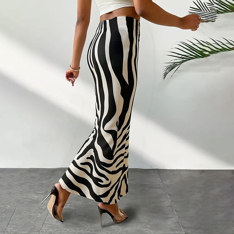 Vestido Largo de Playa para Mujer, Poliéster y Elastano, Sin Aros, Estampado de Rayas, para Vacaciones y Natación