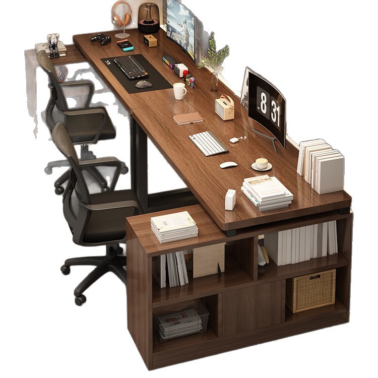 Mesa de computadora para dos personas mesa de escritorio de deportes electrónicos mesa de escritorio tipo l estante de escritorio uno al lado de la mesa de oficina en casa mesa de esquina