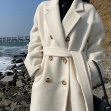 2024秋冬季新款双面羊毛大衣女显瘦长款腰带系列高级感羊毛呢外套