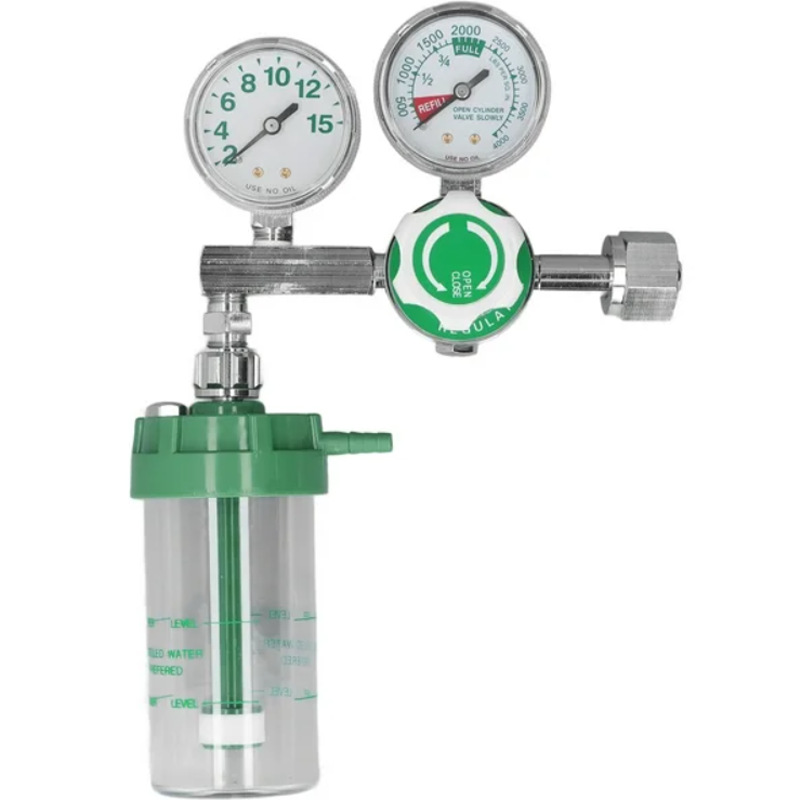 Oxygen Pressure Regulator Flow Meter Absorber Female Thread