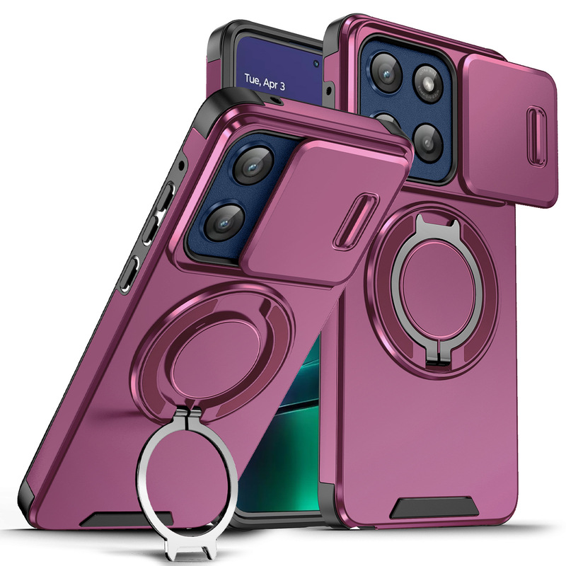 Suitable for Motorola Motogstylus2026 Push-Window Phone Case Gpower Magnetic 360-Degree Rotating Stand Cover
