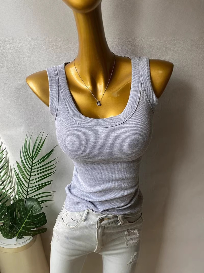 Women's Camisole 2026 New Style for Spring, Summer, and Autumn, Suitable for Outerwear or Layering, Slim-Fit, Sleeveless, Comfortable Top