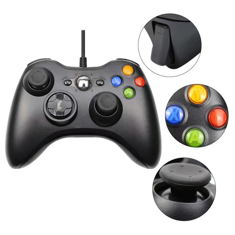 Проводной универсальный контроллер XBOX360 для ноутбука/телевизора, без драйверов, USB-интерфейс, совместимость с P3/Android