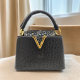 2025 New Fashion High-end Genuine Leather Ostrich Pattern Portable Shoulder Bag Crossbody Bag Women's Bag