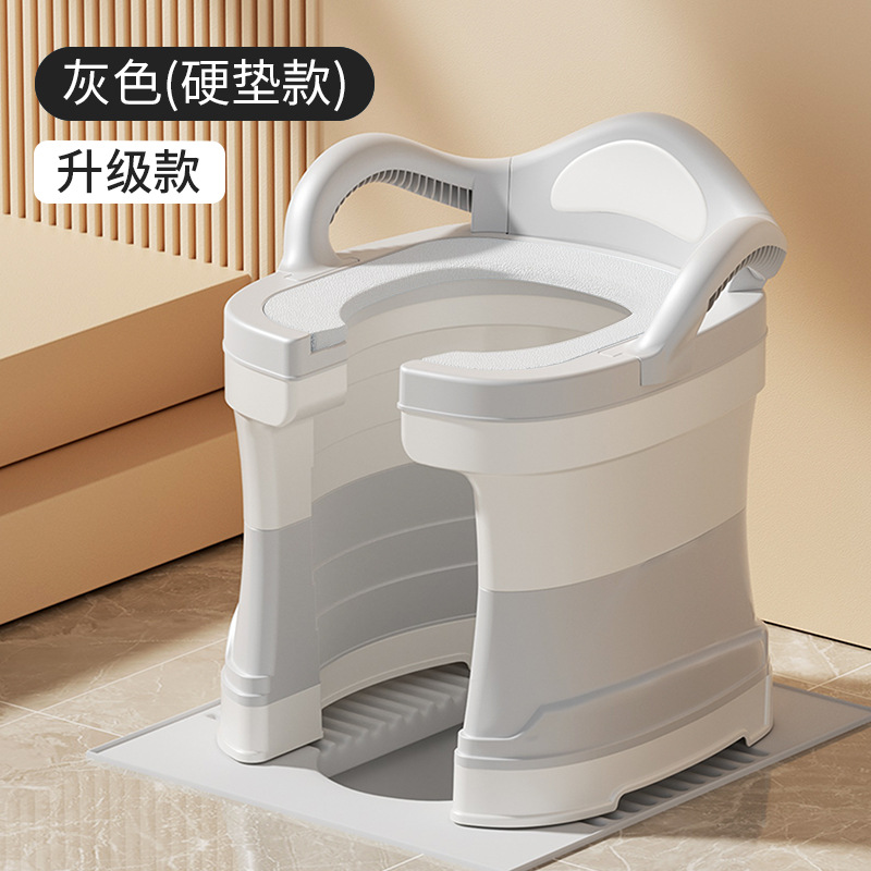 Silla Inodoro Portátil para Baño de PP Antideslizante para Ancianos y Embarazadas image 8