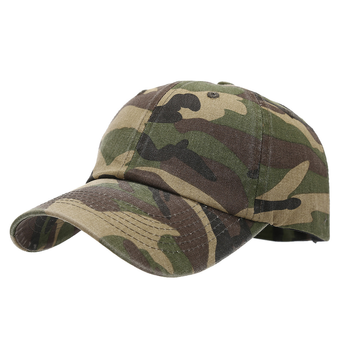 Retro americano camuflaje suave top viejo sombrero de béisbol sombrero de sombrero