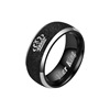 Black matte ring for beloved, accessory, suitable for import, wish, wholesale