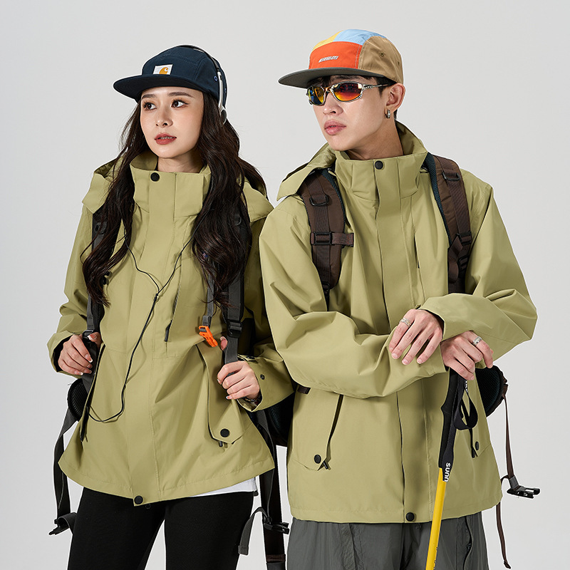Spring and Autumn New Couple Same Style Jacket Jacket Men's Outdoor Water-repellent Breathable Overalls Mountaineering Jacket Jacket Spring and Autumn New Couple Same Style Jacket Jacket Men's Outdoor Water-repellent Breathable Overalls Mountaineering Jacket Jacket