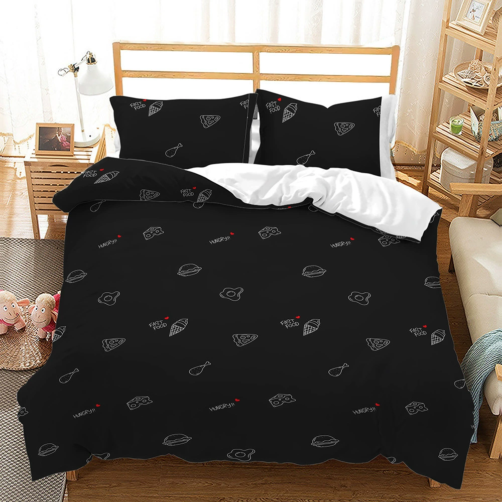 RV for traveling, set, digital duvet cover, pillowcase, 3 piece set, Amazon, for import, 3D, bedding