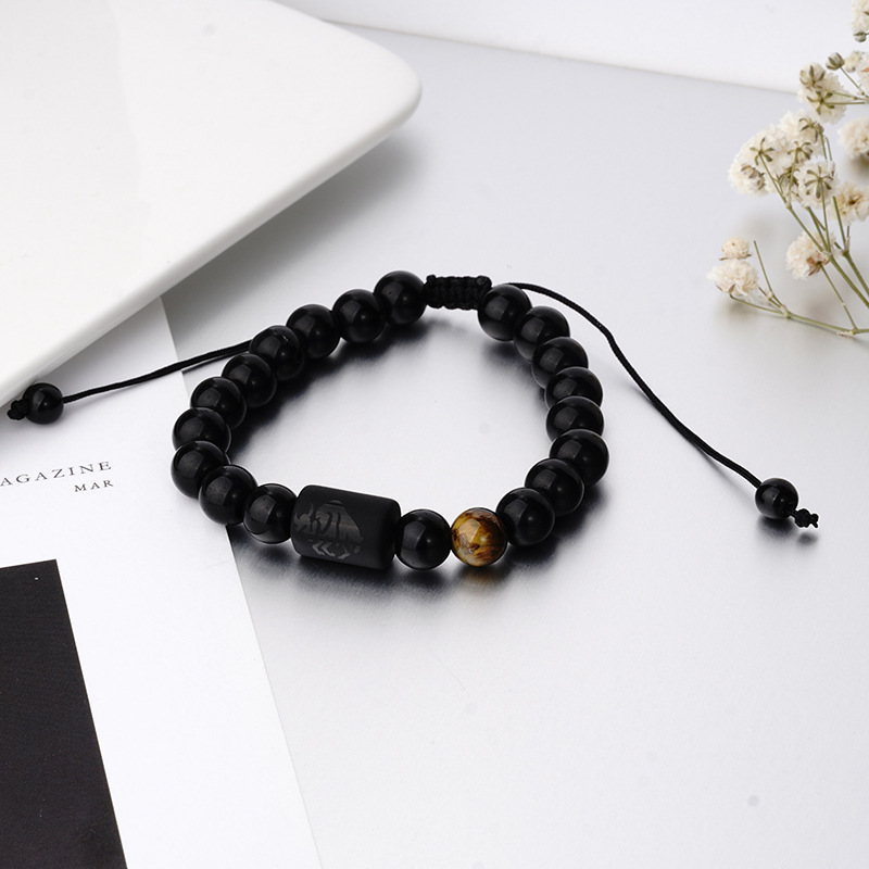 Fashion Constellation obsidian Handmade Bracelets 1 Piece