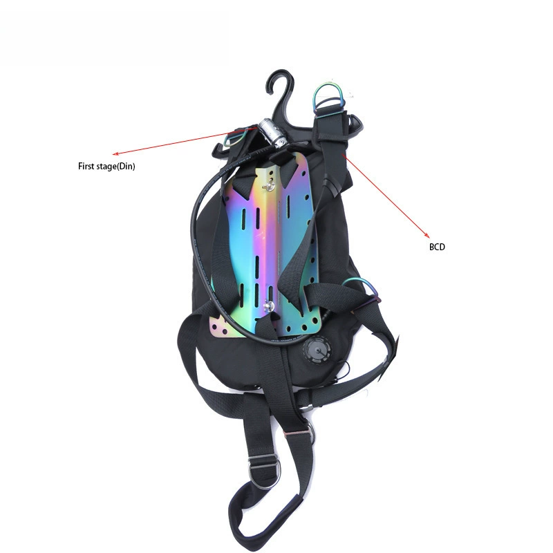 Dive skin diving BCD back-fly side-hanging clothes rack with DIN port screws