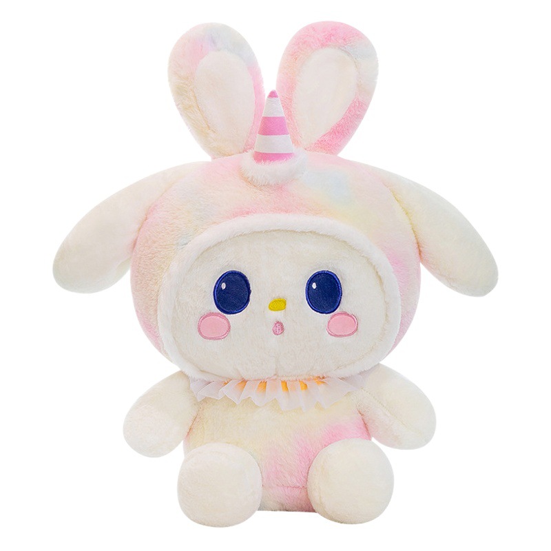 Genuine yuexinghe serie colorida Muñeca teñida Meimei Xiaoyu Xiaofu almohada de peluche artículos de regalo de vacaciones