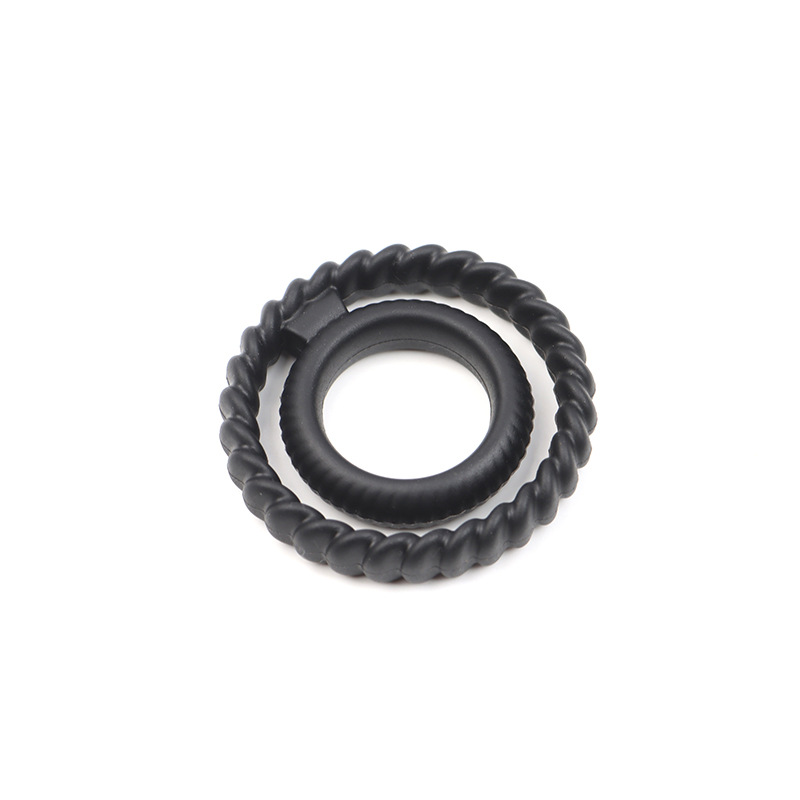 Silicone Dual Locking Ring, Cordyceps Root Design, Perineum Support, Non-Vibrating — detail image 3