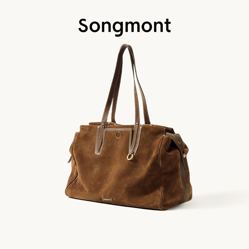 【李娜同款】Songmont山下有松循迹系列见物旅行包植鞣牛皮托特包|undefined