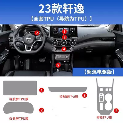 Center Column Film-Tpu, Car interior film - hybrid-version-full-set-of-interior-film