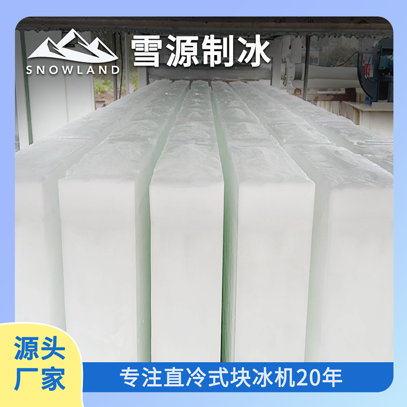 Xueyuan 35-Ton Industrial Ice Machine, Large Ice Brick Machine, Refrigeration and Cooling Equipment for Fishery Vessels, Ports, and Docks