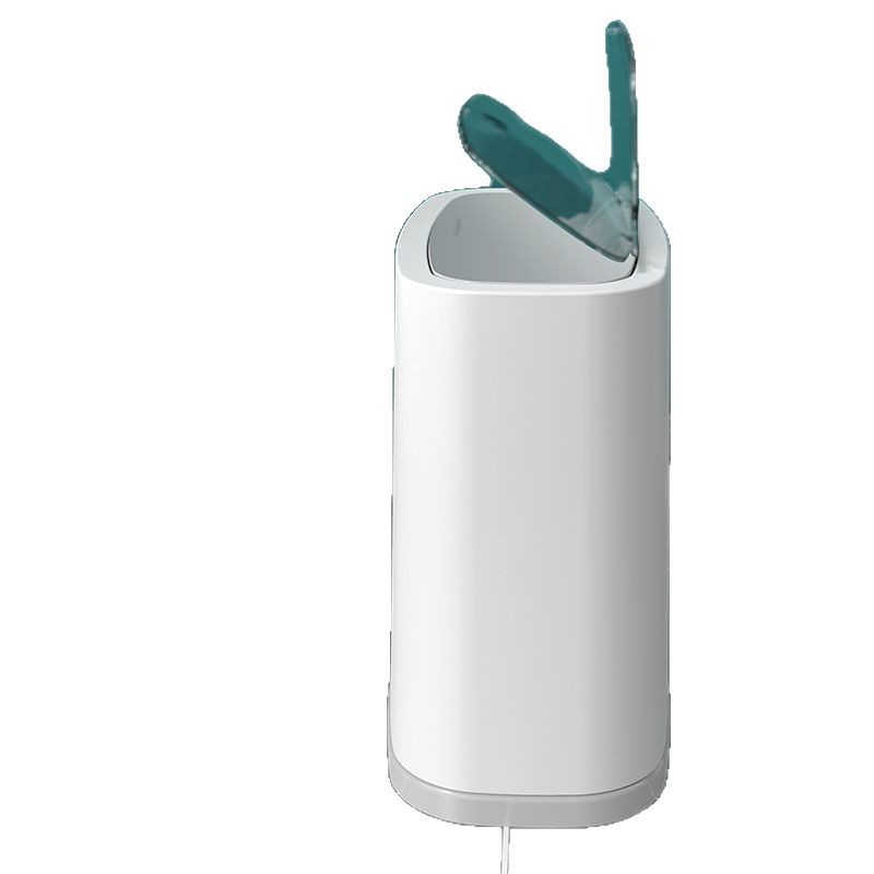 Cubo de basura con cubierta, cubo de almacenamiento para dormitorios domésticos, gran sala de estar, cocina, baño, cesto de papel de tapa de gran capacidad junto a la cama