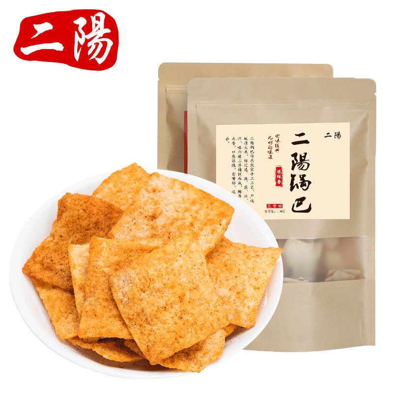 Er Yang Handmade Crispy Rice Snacks Casual Craving Food Xiangyang Nostalgic Snacks Pepper Crispy Rice Food Popular 400g