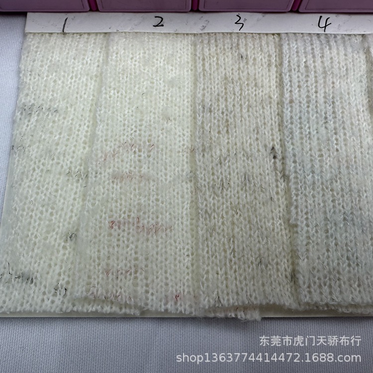 针织新款粗针毛织面料 230克粗针磨毛花纱面料 秋冬开衫玩具面料