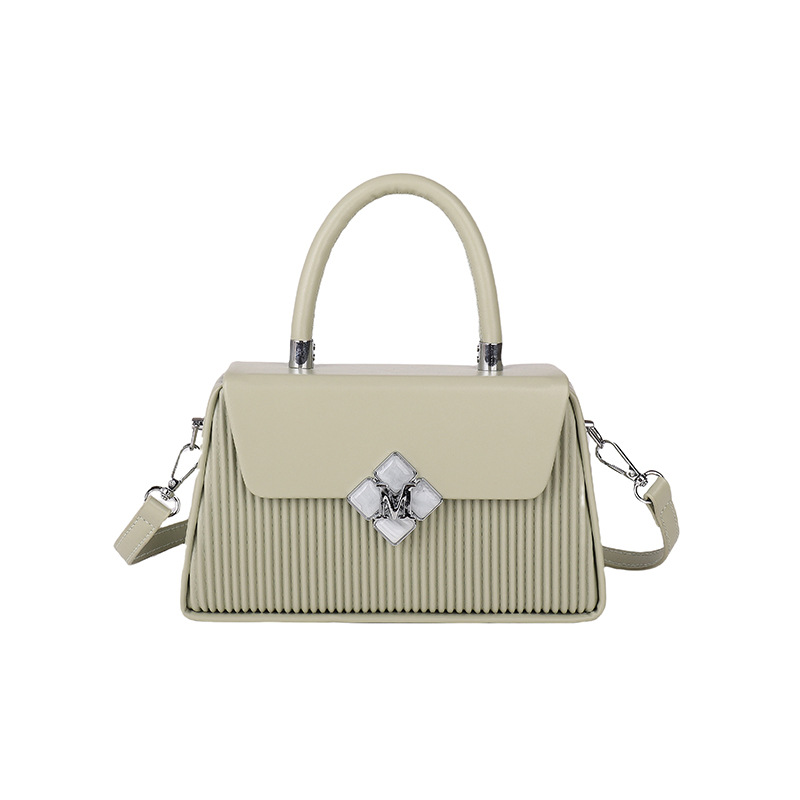 Bolso de textura transfronteriza 2025 verano nuevo bolso femenino moda bolso de hombro a rayas transmisión en vivo del mismo estilo bolso de mensajero marea