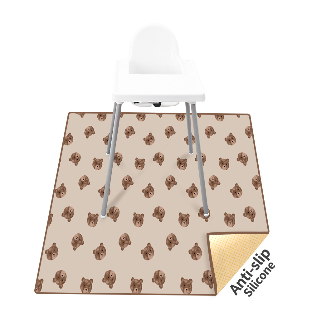 Amazon popular Silla de comedor de pierna alta para niños Mat antideslizante alfombra de piso estera de juego alfombra de picnic anti-sucio impermeable silla alfombra de piso
