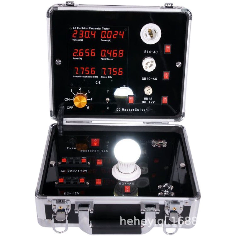 Светодиодный тестовый ящик портативный чемодан лампа Многофункциональный дисплей коробка Foshan hehe инструмент H2000