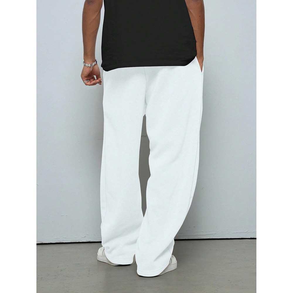 Damen High Waist Freizeithose Weite Passform Mit Kordelzug Leicht_voghion.com