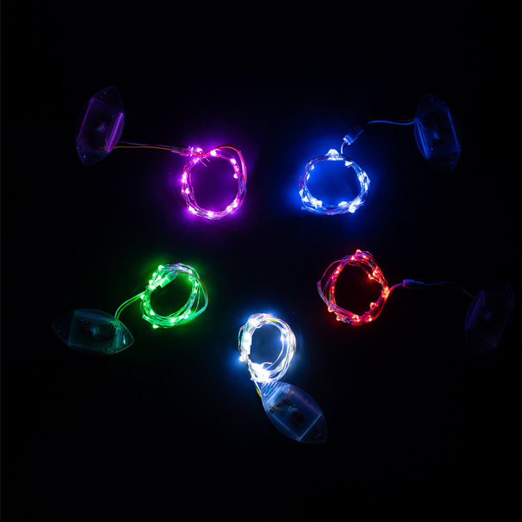 Led Multi-Color Rechargeable USB Bicycle Spoke Light Night Riding Atmosphere Light Road Night Cycling Warning Light Flash Light