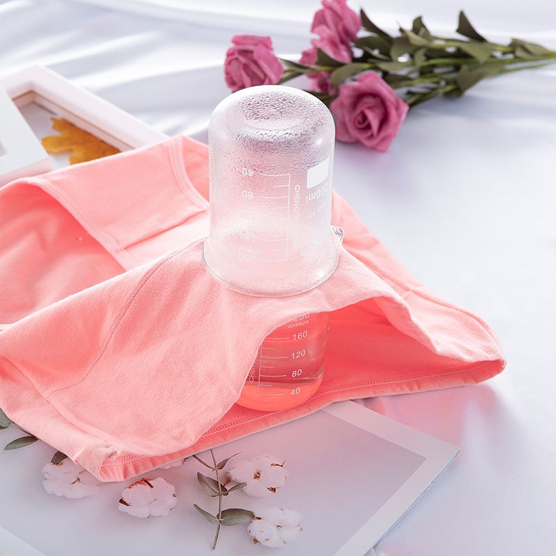 Ropa interior de algodón de las mujeres populares de otoño e invierno Ropa interior de algodón de cintura alta de las mujeres Levantamiento de cadera vientre contracción calzoncillos color sólido sin costuras más ropa interior de tamaño