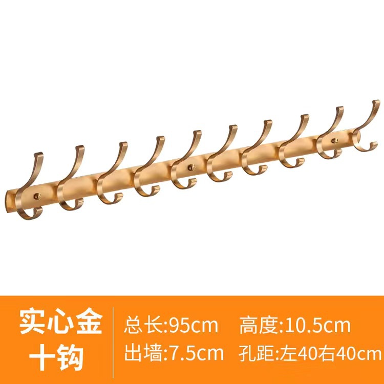 Oro sólido 10 ganchos