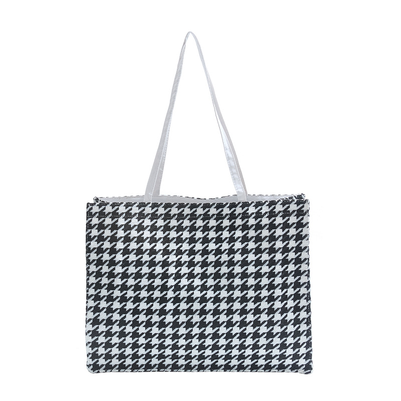 Bolsa de lana para mujeres bajo la axila de gran capacidad japonesa estilo coreano bolso de hombro para estudiantes de secundaria de moda bolso de tela de mano