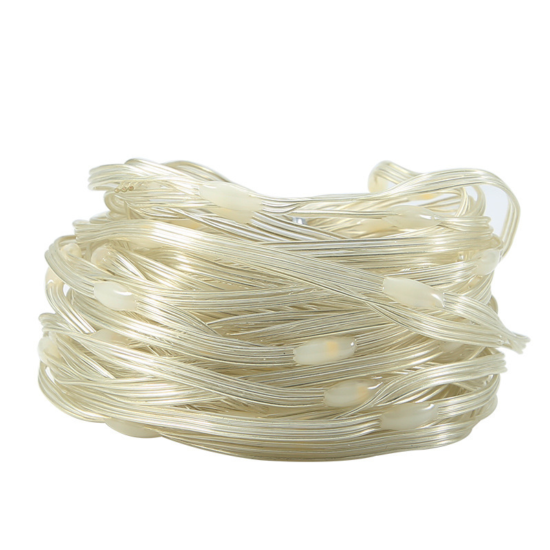 lámpara solar de color pequeña lámpara de cuero lámpara de alambre estrella estrella de color exterior lámpara de decoración de campamento lámpara de árbol lámpara de atmósfera