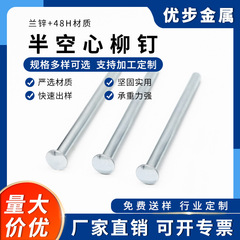 源メーカー直販半中空リベット丸頭中空リベットはキャスター器材の各種業界に適しています。