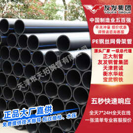 友发钢丝网骨架复合管市政排水消防钢丝网骨架塑料聚乙烯pe复合管