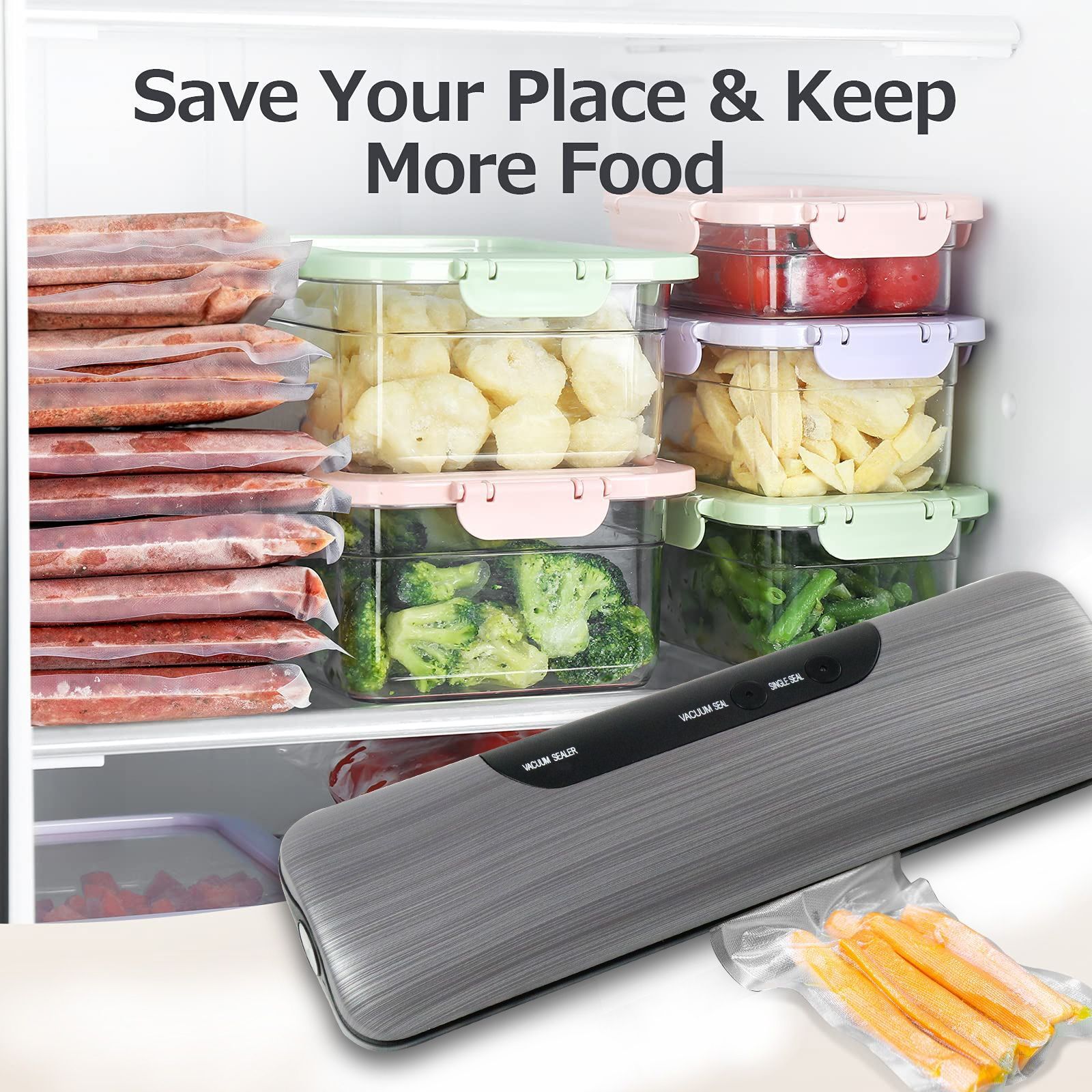 OOTD Household Automatic High Quality Food Vacuum Sealer110v