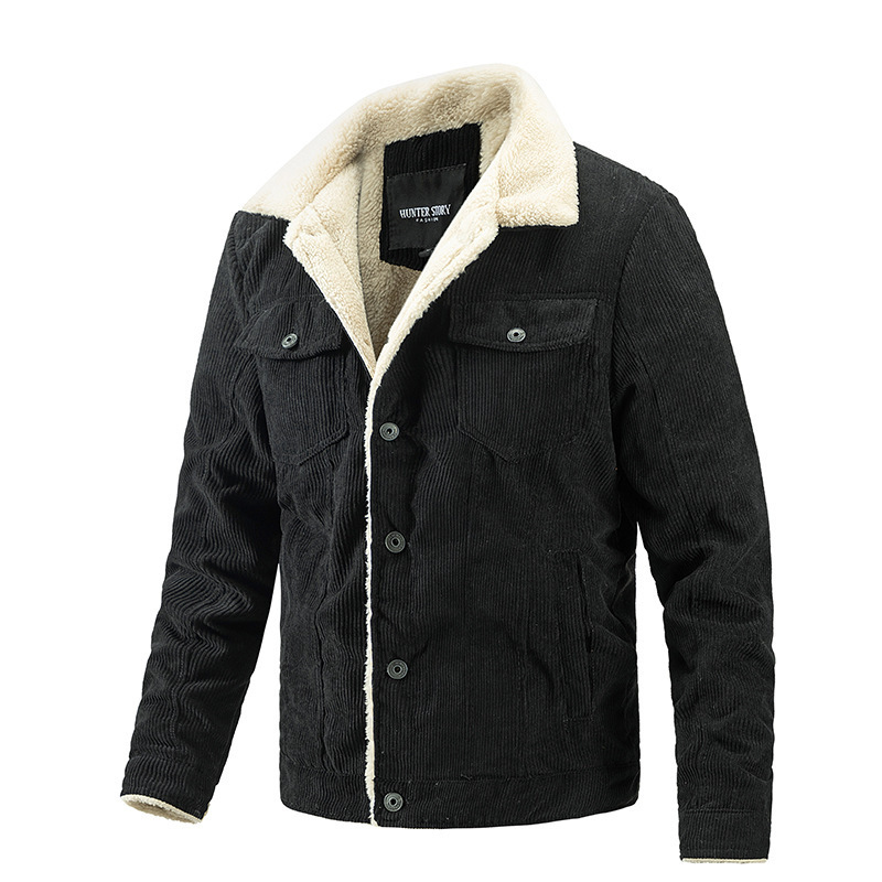 Men's Winter Fleece Jacket Warm Casual Coat For Men_voghion.com