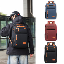 商务时尚双肩包男士出差轻便休闲电脑背包多功能潮流旅行包书包