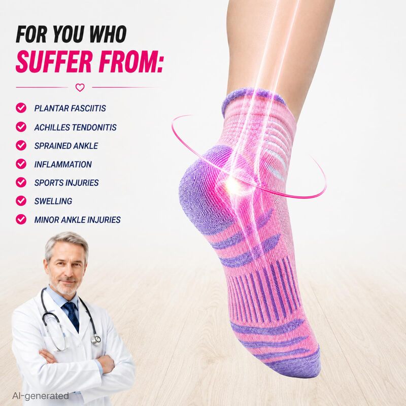 Amazon Women's Cotton Compression Socks, Short Length, Arch Support, Breathable, Shock Absorbing, Sweat-Wicking, Promotes Circulation, Non-Strangling Amazon Women's Cotton Compression Socks, Short Length, Arch Support, Breathable, Shock Absorbing, Sweat-Wicking, Promotes Circulation, Non-Strangling