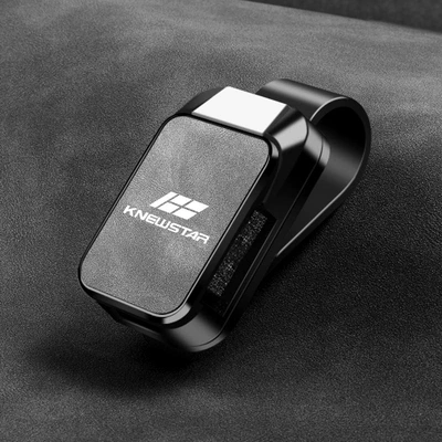 Suitable for Knewstar 001 Car Glasses Clip/Bill Clip - knewstar-glasses-clip-y01-style-sheepskin-gray