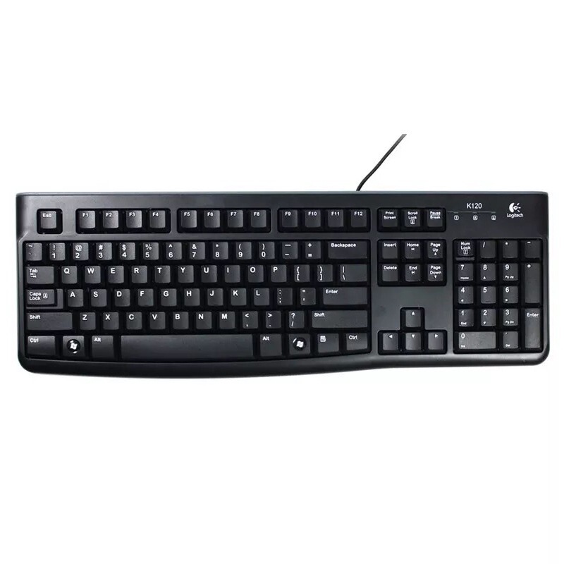開封済みロジクール K120 有線キーボード外部 USB ラップトップ デスクトップ ホーム 104 キー頑丈で快適|undefined