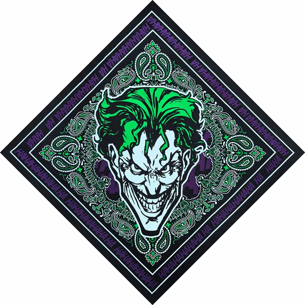 New Cotton 55*55CM Batman JOKER Hip Hop Street Dance Square Outdoor Riding Headscarf Scarf