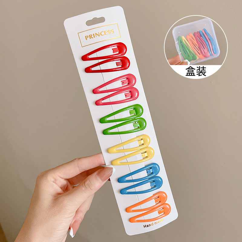 Pinza bb de color dopamina para niños cabello roto estrella de cinco puntas horquilla para niñas que no lastima el cabello, pinza para el cabello con flequillo para bebés, accesorios para el cabello lindos