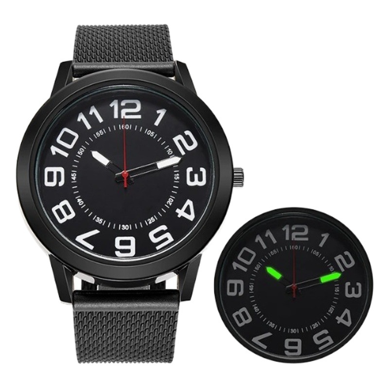 Comercio exterior nuevo reloj de cuarzo hombres de moda correa de malla reloj de negocios serie deportiva en stock de una pieza al por mayor