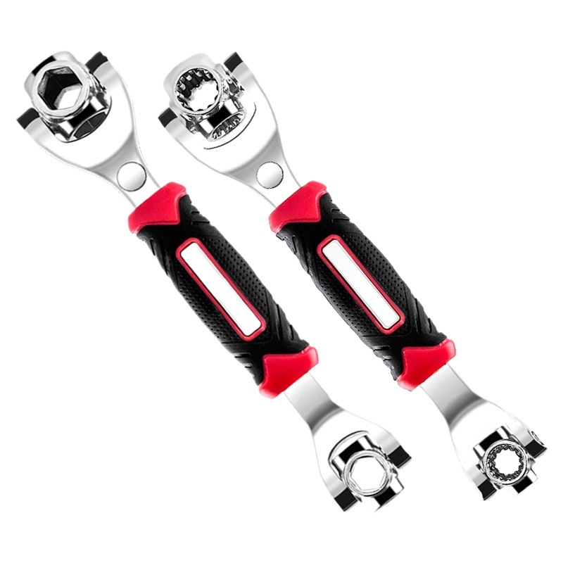 Conjunto de llave de manga 52 en 1 llave en 360 grados multifuncional 8 herramientas de mano de placa de manga doméstica