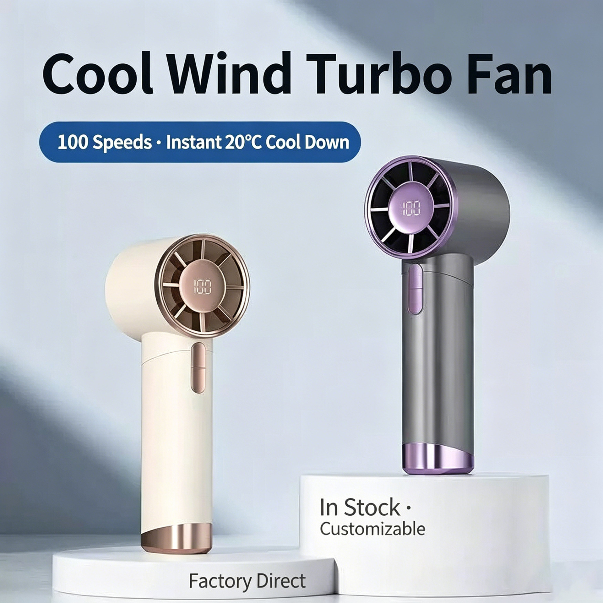 1013 New Refrigeration Icy Wearable Handheld Portable Fan