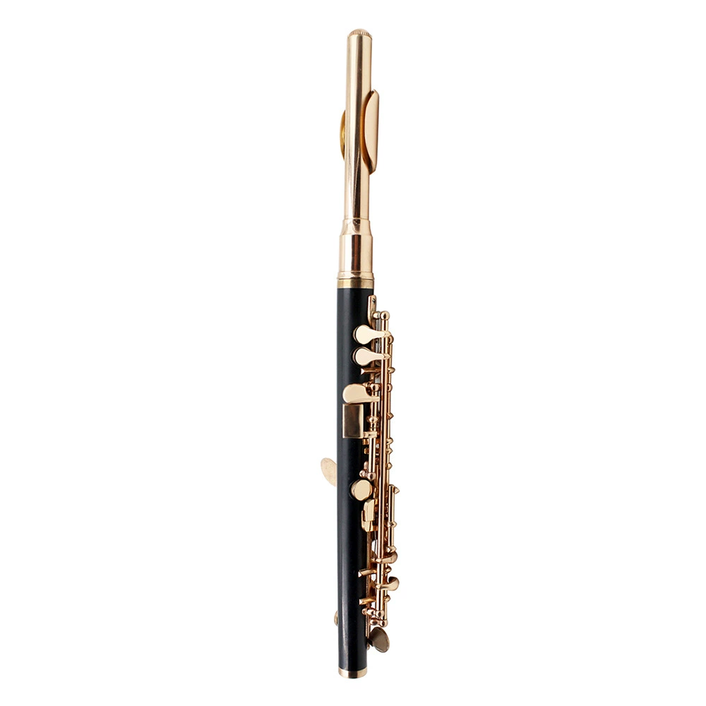 Cross-border supply of C-key piccolo bakelite body, professional performance-grade silver-plated piccolo, black Western musical instrument flute
