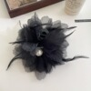 Crab pin, hair accessory, brand high advanced shark, hairgrip, hairpins, high-quality style, ostrich