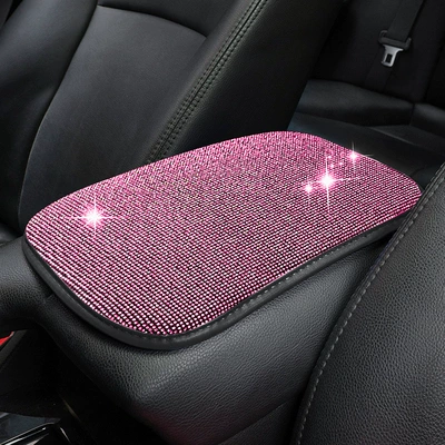 Armrest box – Pad - black-pink-diamond