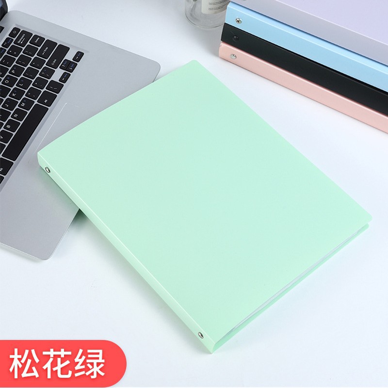 A4パンチングバインダークリップ4穴ファイル楽譜クリップカラー透明インサートカバー資料ブック収納帳