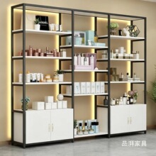 美容院展示架美甲展示柜产品货架甲油胶柜子轻奢多功能美容院架子
